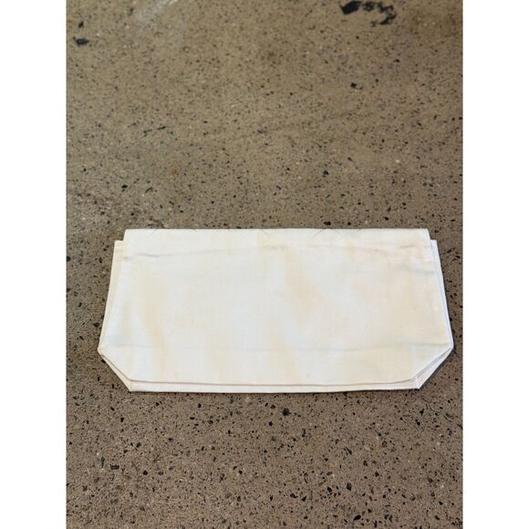 Chanel White Dust Bag – 14x7 – Authentic Cotton Logo Storage Pouch - Picture 2 of 10